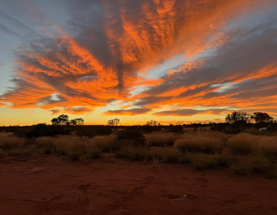 Abendstimmung auf der Canning Stock Route | © 4x4 Exploring GmbH Traumhafter Sonnenuntergang im Outback | © 4x4 Exploring GmbH