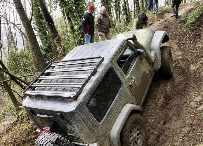 Offroad Toskana mit dem Jeep Rubicon in der Steilpassage | © 4x4 Exploring GmbH